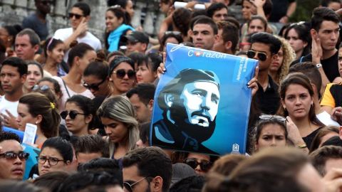 Homenaje tras la muerte de Fidel Castro en La Habana