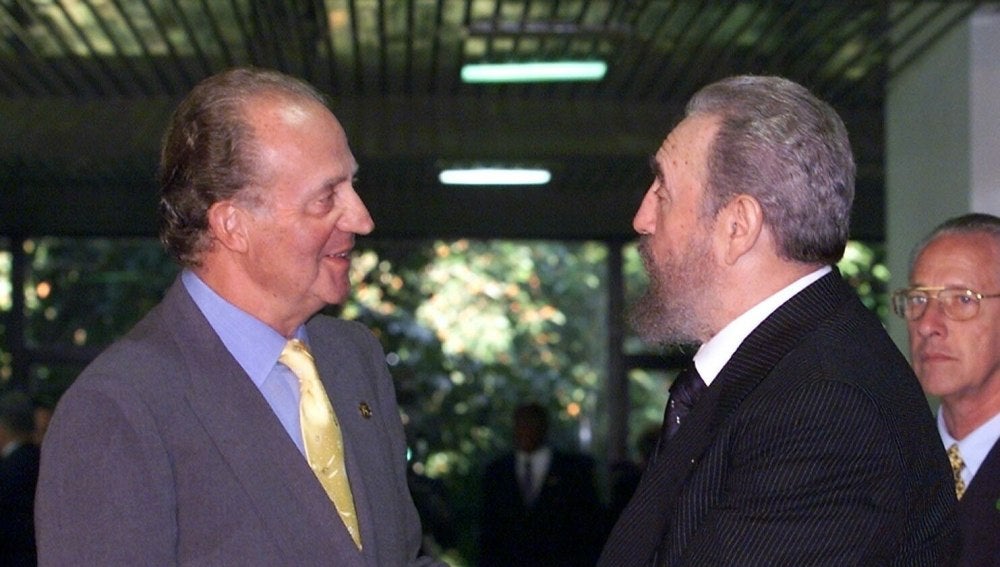 El Rey Juan Carlos, con Fidel Castro
