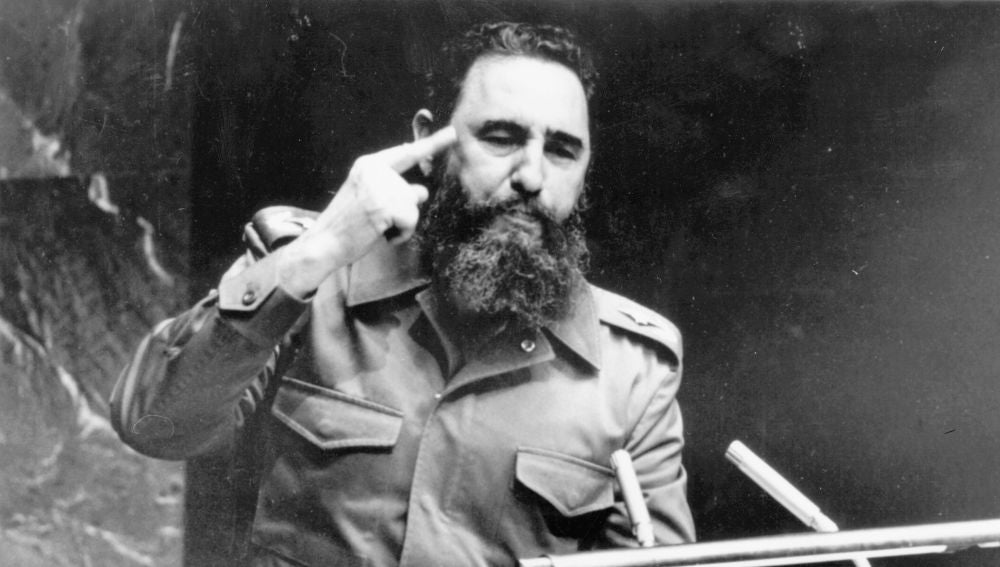 El comandante cubano Fidel Castro