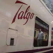 Uno de los trenes de la empresa española Talgo Uno de los trenes de la empresa española Talgo