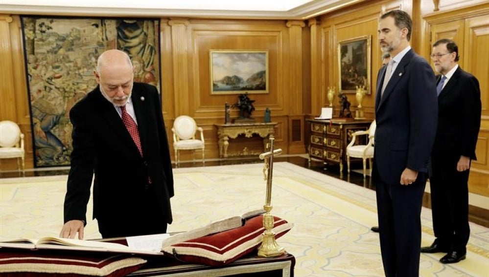 José Manuel Maza promete su cargo ante el Rey y Mariano Rajoy