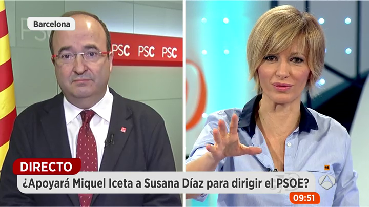Miquel Iceta: "El peso de Susana Díaz se lo ha ganado ella" Miquel Iceta: "El peso de Susana Díaz se lo ha ganado ella"