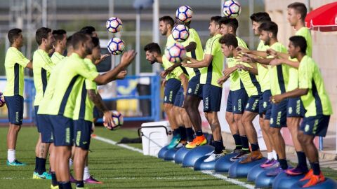 El Villarreal, en un entrenamiento