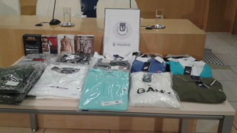 Imagen de los productos textiles intervenidos