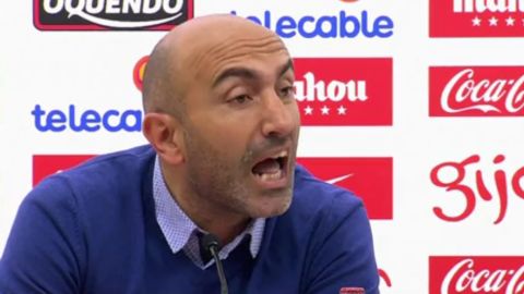 Abelardo, en la sala de prensa