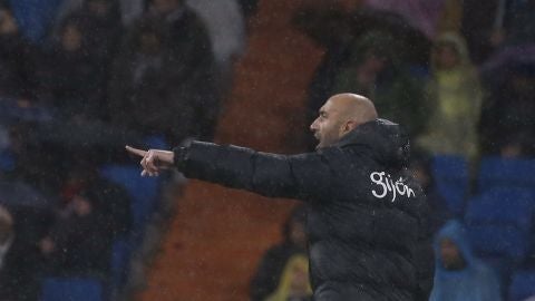 Abelardo, en un partido del Sporting