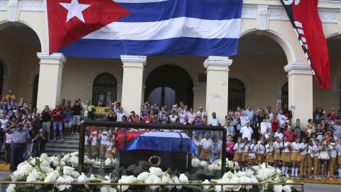 Las cenizas de Fidel Castro en el malec&oacute;n de Matanzas