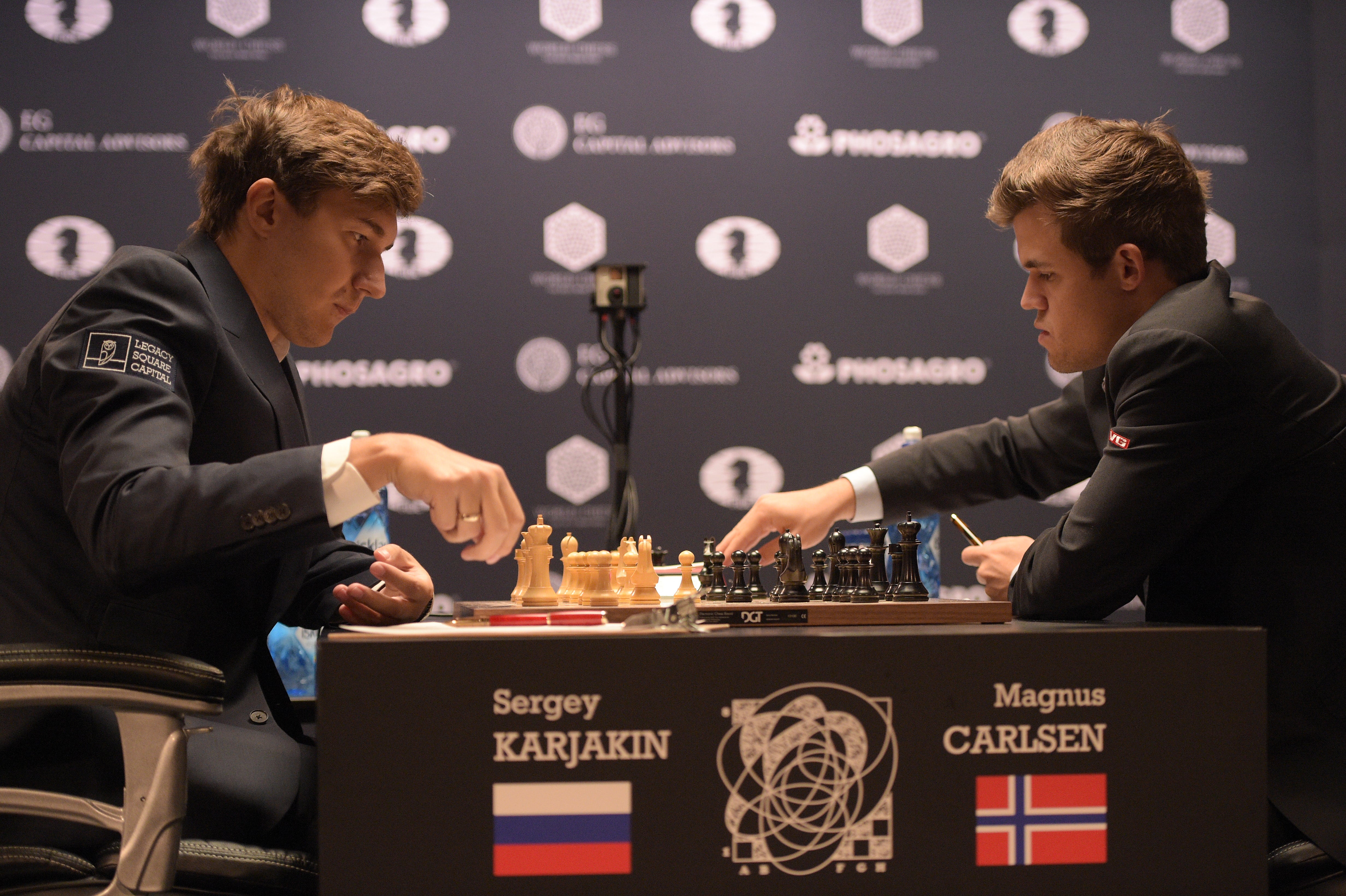 Magnus Carlsen retiene el título mundial de ajedrez ante Sergey Karjakin Magnus Carlsen retiene el título mundial de ajedrez ante Sergey Karjakin