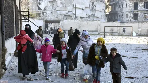 Niños en Alepo Niños en Alepo