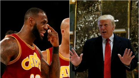 LeBron James y Donald Trump