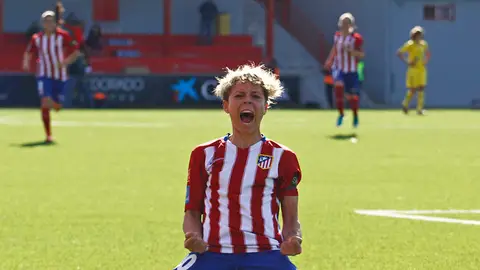 Amanda Sampedro, jugadora del Atlético de Madrid. Amanda Sampedro, jugadora del Atlético de Madrid.