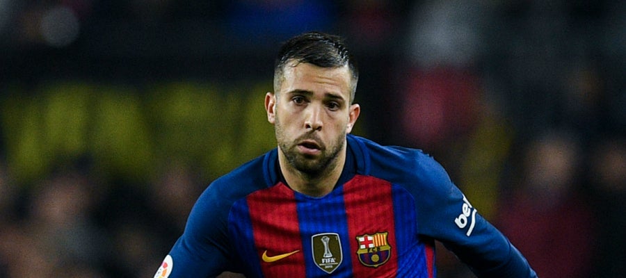 Jordi Alba, en un partido Jordi Alba, en un partido