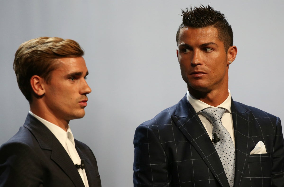 Griezmann, entre bromas: "No me gustaría ver a Cristiano Ronaldo en 2017" Griezmann, entre bromas: "No me gustaría ver a Cristiano Ronaldo en 2017"