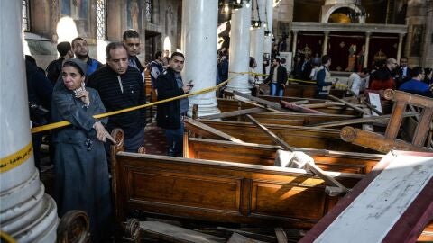 Im&aacute;genes de c&oacute;mo ha quedado la iglesia de El Cairo
