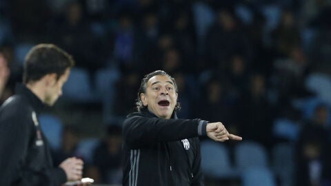 Prandelli en el partido contra la Real Sociedad