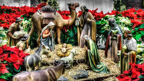 Imagen de archivo de un Belén Imagen de archivo de un Belén