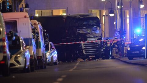 Cami&oacute;n con el que se ha llevado a cabo el ataque de Berl&iacute;n