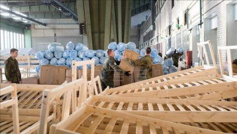 Aeropuerto de Tempelhof, rehabilitado como centro de refugiados