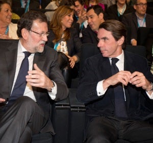 Rajoy y Aznar en un acto Rajoy y Aznar en un acto