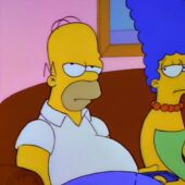 Homer y Marge, de Los Simpson