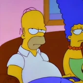Homer y Marge, de Los Simpson Homer y Marge, de Los Simpson