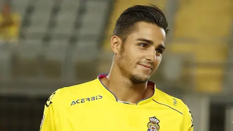 El lateral de Las Palmas, David Simón. El lateral de Las Palmas, David Simón.