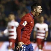 Jaime Romero celebra su gol contra el Granada