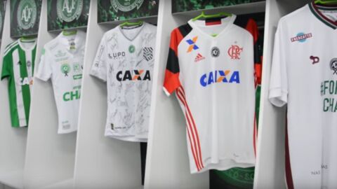 Las camisetas de homenaje de los clubes brasile&ntilde;os por el Chapecoense