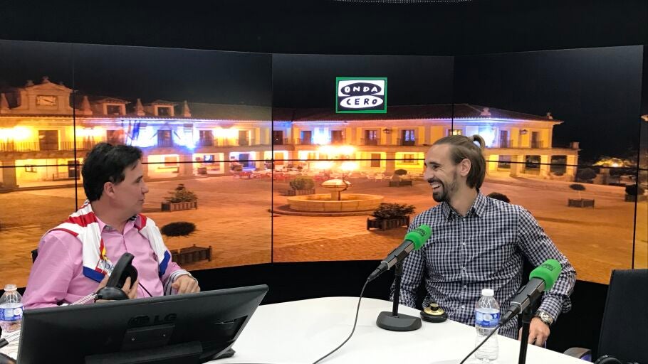 Borja Fern&aacute;ndez con Jos&eacute; Ram&oacute;n de la Morena.