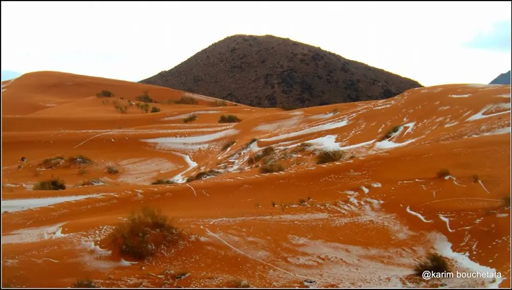 Imagen del Sahara nevado