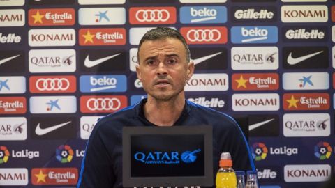 Luis Enrique, en rueda de prensa
