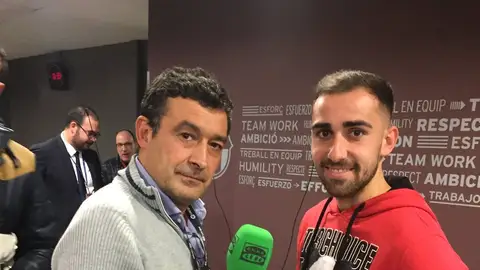 Paco Alcácer junto a Alfredo Martínez Paco Alcácer junto a Alfredo Martínez