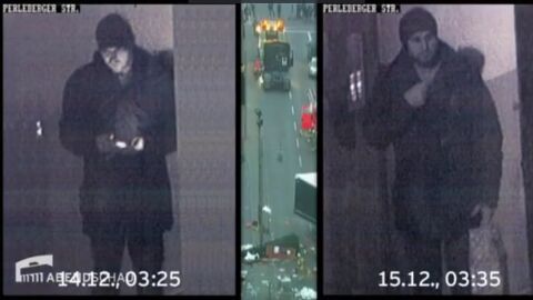 El presunto terrorista de Berl&iacute;n grabado por una c&aacute;mara de vigilancia
