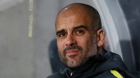 Pep Guardiola, durante un partido con el City Pep Guardiola, durante un partido con el City