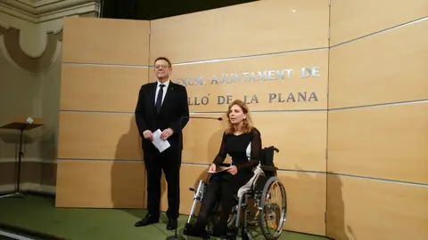 El president de la Generalitat ha realizado su primera visita institucional del año al ayuntamiento castellonense. RUEDA PRENSA PUIG MARCO