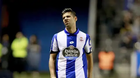 El lateral del Deportivo, Juanfran. El lateral del Deportivo, Juanfran.