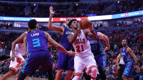 Jimmy Butler en el partido ante los Pelicans