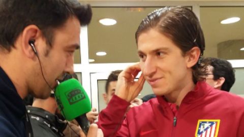 El lateral del Atl&eacute;tico de Madrid, Filipe Luis.