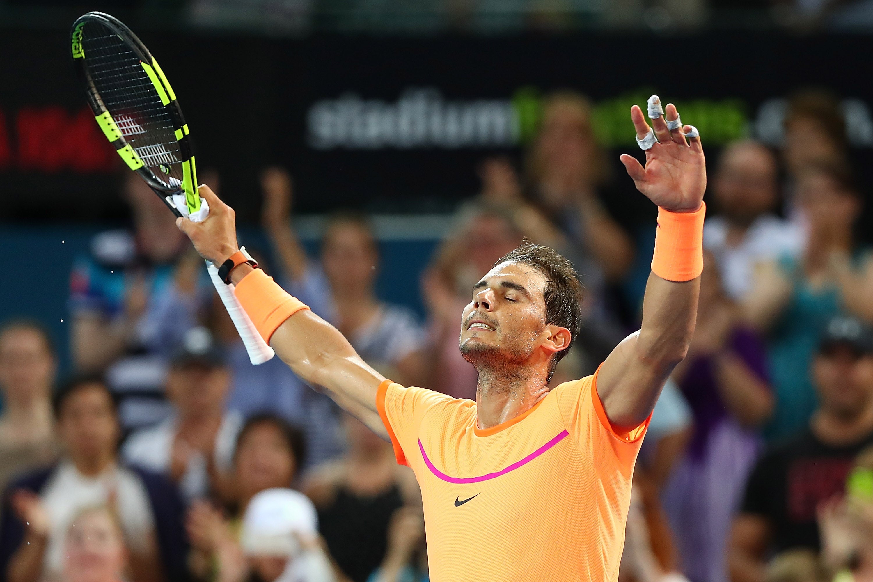 Rafa Nadal abre 2017 con un sólido triunfo ante Dolgopolov en su primera aparición en Brisbane Rafa Nadal abre 2017 con un sólido triunfo ante Dolgopolov en su primera aparición en Brisbane
