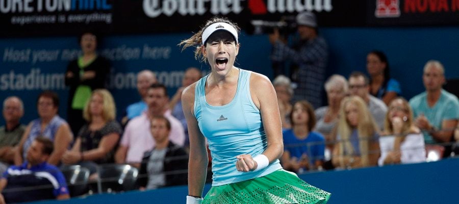 Muguruza, exultante en el torneo de Brisbane Muguruza, exultante en el torneo de Brisbane