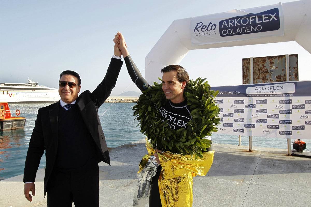 David Meca conquista por quinta vez el Estrecho de Gibraltar David Meca conquista por quinta vez el Estrecho de Gibraltar