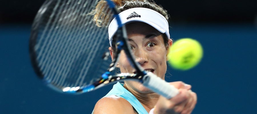 Muguruza, en el partido ante Kuznetsova Muguruza, en el partido ante Kuznetsova