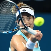 Muguruza, en el partido ante Kuznetsova Muguruza, en el partido ante Kuznetsova