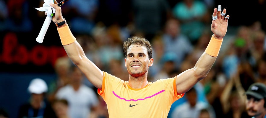 Rafa Nadal tras derrotar a Zverev Rafa Nadal tras derrotar a Zverev