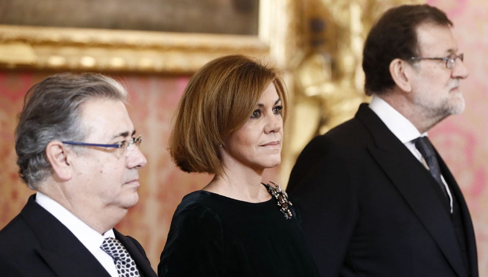 Zoido, Cospedal y Rajoy