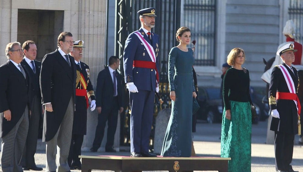 Zoido, Rajoy, los reyes y Cospedal en la Pascua Militar