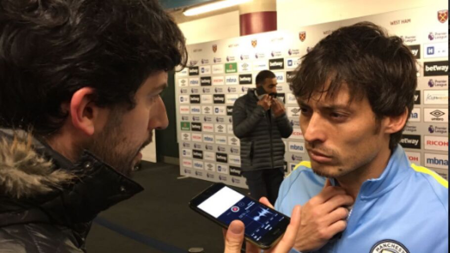 El centrocampista del Manchester City, David Silva.