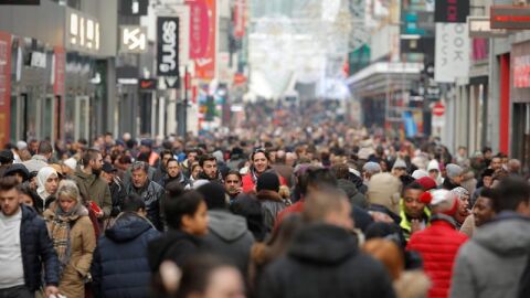 Una calle muy comercial de la capital