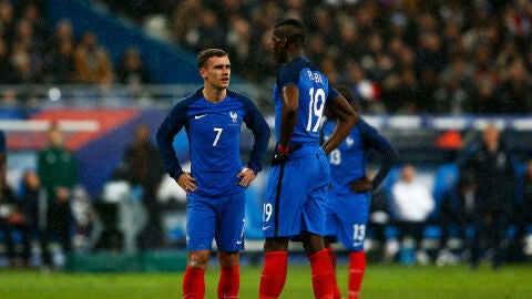 Griezmann, con Pogba