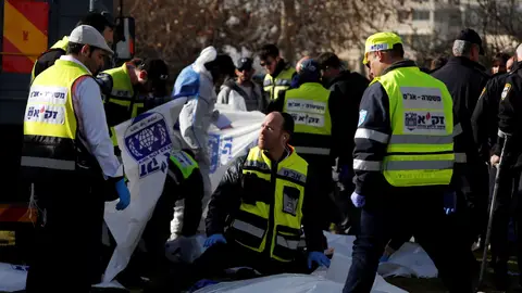 Un camión arrolla a varias personas en Jerusalén Un camión arrolla a varias personas en Jerusalén